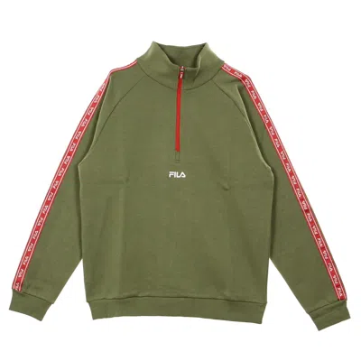 Fila Udell Men's Lightweight Turtleneck Sweatshirt Deep Lichen Green In Green