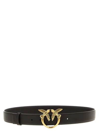 Pinko Love Berry Belt In Black
