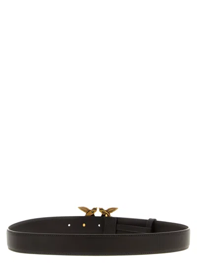 Pinko Love Berry Belt In Black