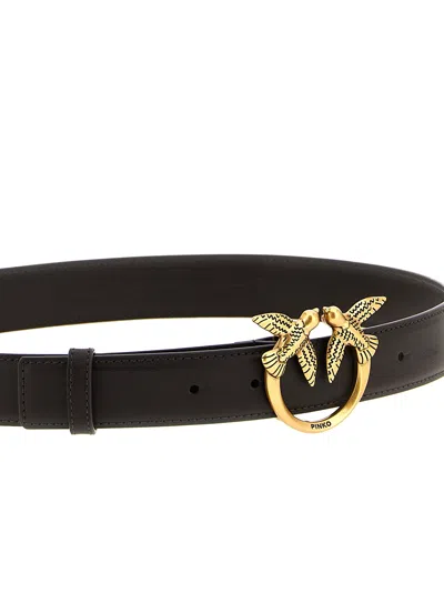Pinko Love Berry Belt In Black