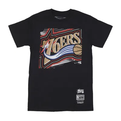 Mitchell & Ness Men's T-shirt Nba Big Face 7.0 Tee Phi76e Black In Black