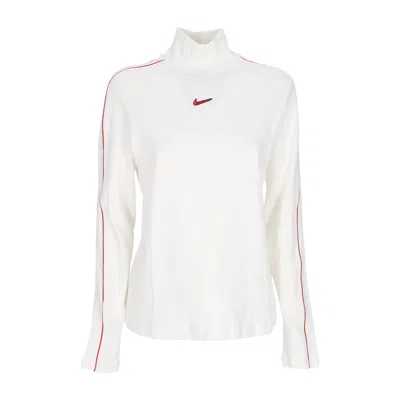 Nike Women's Long Sleeve T-shirt W Sportswear L/s Top Sail/university Red