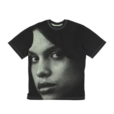 The Hundreds Men's Face Tee Pale Green T-shirt In Black