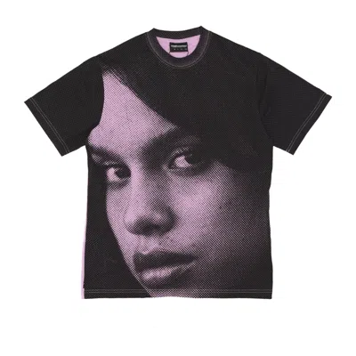 The Hundreds Men's Face Tee Lavender T-shirt In Black