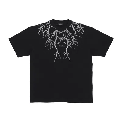 Phobia Men's Embroidery Lightning Tee Black/grey T-shirt