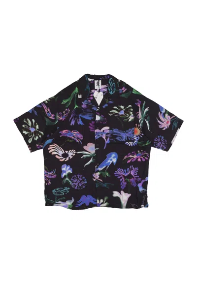 Element Short Sleeve Shirt Men Resort S/s Shirt Saturn Flowers In Multi