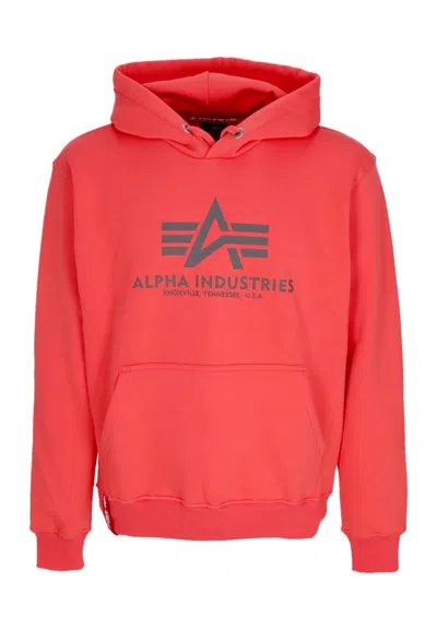 Alpha Industries Men's Basic Hoodie Tadiant Red In Red