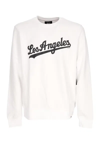 47 Brand Men's Lightweight Crewneck Sweatshirt Mlb Imprint Helix Crew Sweatshirt Losdod White Wash In White