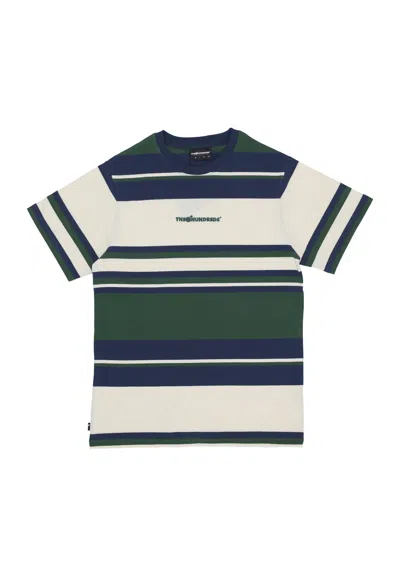 The Hundreds Men's Stone Stripe Tee Forest Green T-shirt In Green
