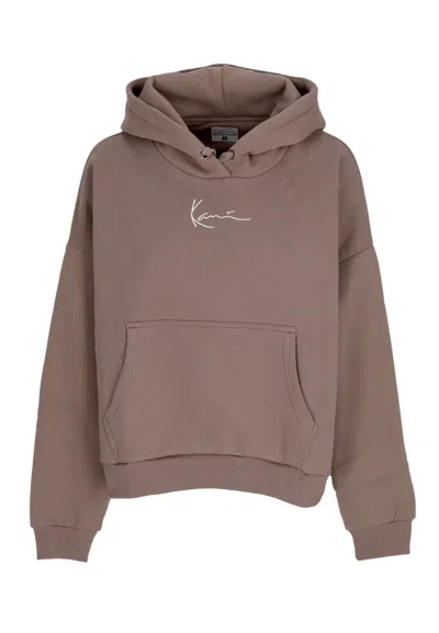 Karl Kani Women's Hoodie W Small Signature Essential Os Hoodie Taupe