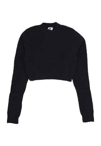 Nike Women's Top W Sportswear Phoenix Boucle L/s Top Black