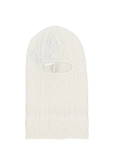 Wasted Paris Unisex Rain Cable Balaclava Off White