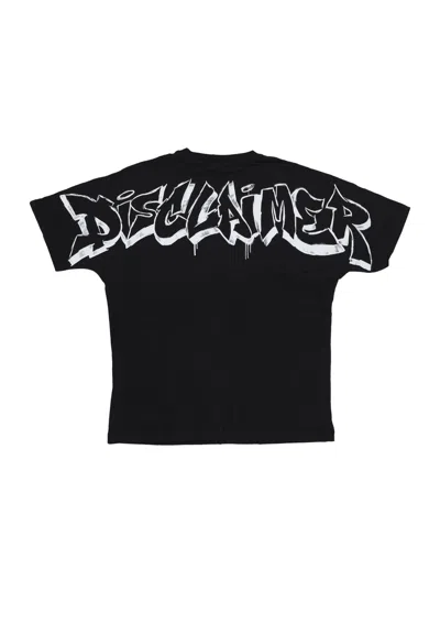 Disclaimer Men Logo Tee Black/st. White In Black