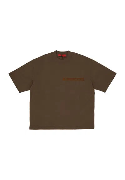 Acupuncture T-shirt Man Acu Tee Khaki In Brown
