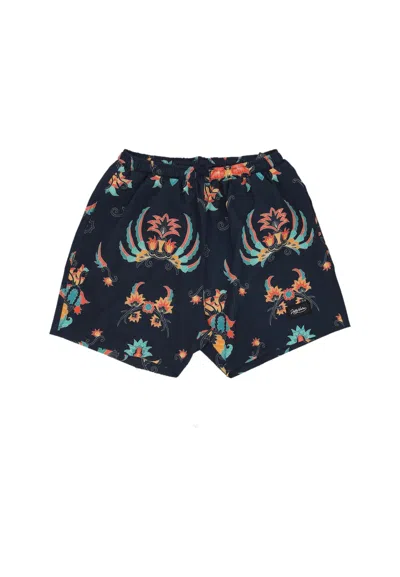 Dolly Noire Men's Traditional Batik Swimshorts Black/multi