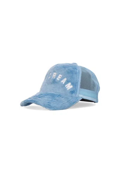 Ice Cream Hat Visiera Curva Man Fur Trucker Cap Blue