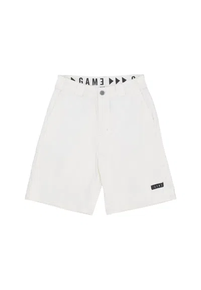 Game Chicano Work Short White Trousers In White