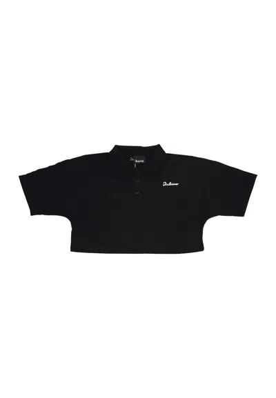Disclaimer Polo Corta Donna W Polo Logo Black/white