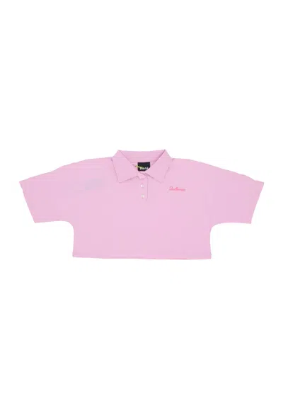 Disclaimer Polo Corta Donna W Polo Logo Pink/fuchsia