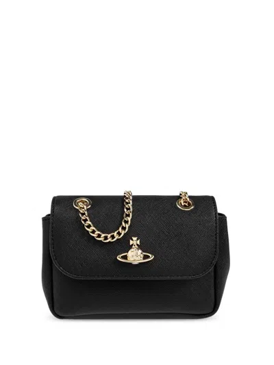 Vivienne Westwood Purse Chain-link Strap Gold-tone Hardware