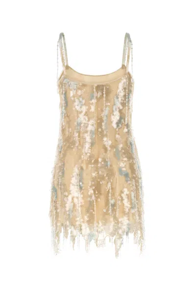 Blumarine Mai Abito In Rete Decorata Donna