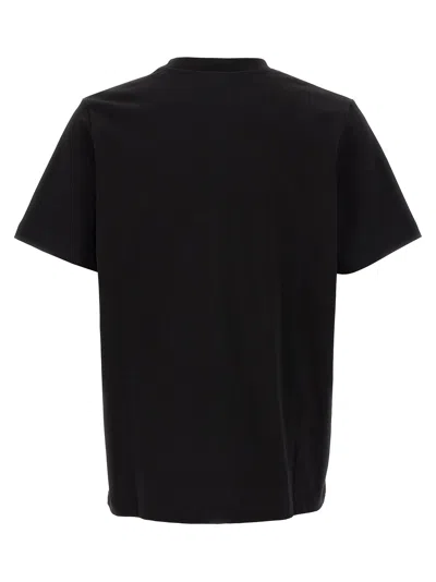 Casablanca Black Crewneck T-shirt With Logo On The Front In Cotton Man