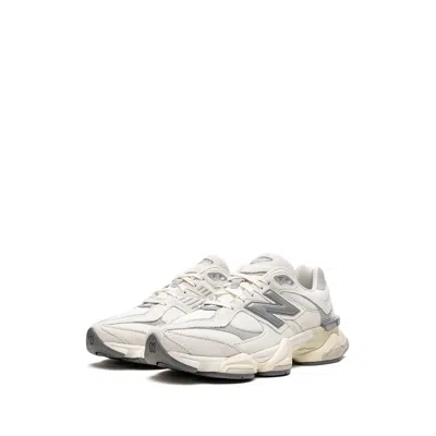 New Balance Textured Sneakers With Cushioned Sole In White
