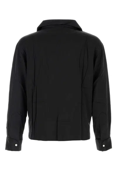 Bode Black Satin Maze Blouse