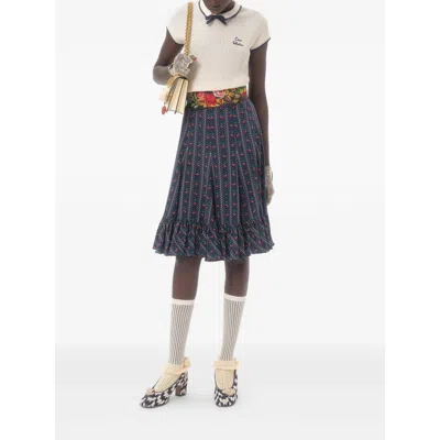 Valentino Cotton Tops With Bow Detail And Cap Sleeves