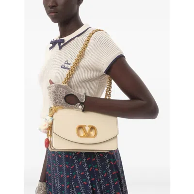 Valentino Cotton Tops With Bow Detail And Cap Sleeves