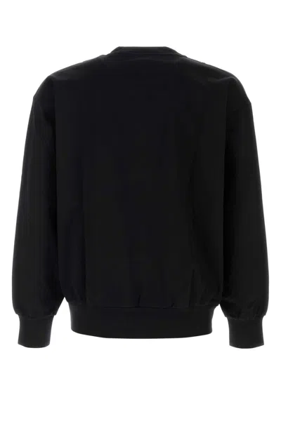 Hugo Boss Cotton-terry Sweatshirt With Double B Monogram In Black