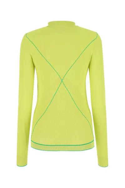 Bottega Veneta Acid Green Viscose Blend Sweater In Multi