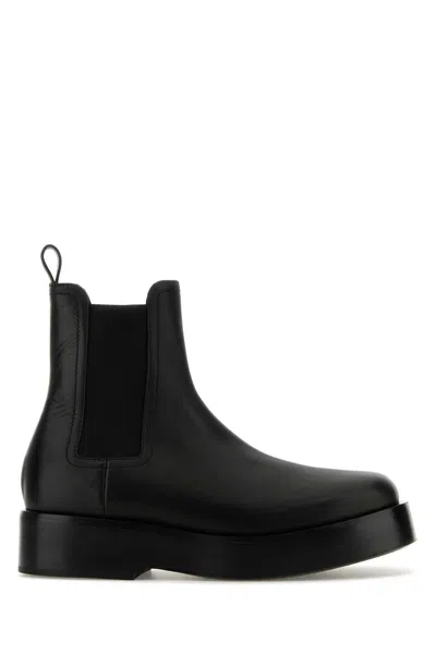 Bottega Veneta Torino Chelsea Ankle Boots In Black