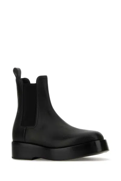 Bottega Veneta Torino Chelsea Ankle Boots In Black