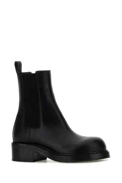Bottega Veneta The Lug Leather Ankle Boots