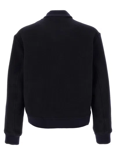 Etro Wool Bomber Jacket In Blue
