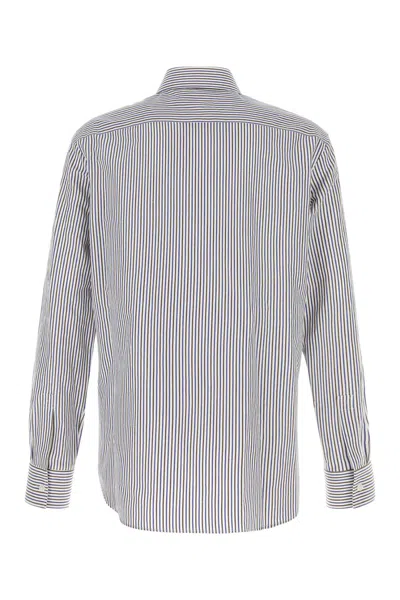 Bottega Veneta Men Camicia Con Logo In Multi