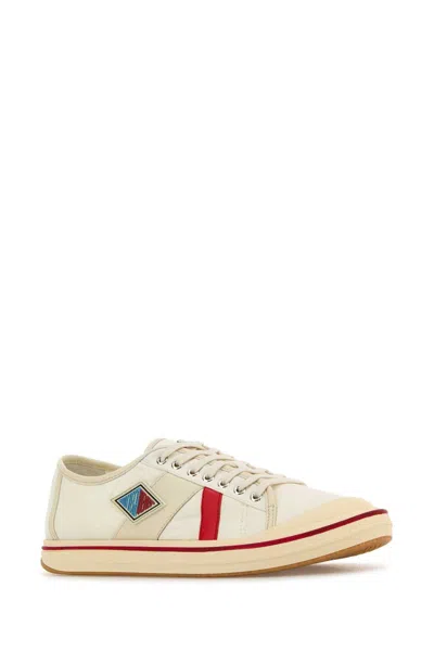 Bottega Veneta Canvas Leather-trim Eliot Low-top Sneakers In Multi