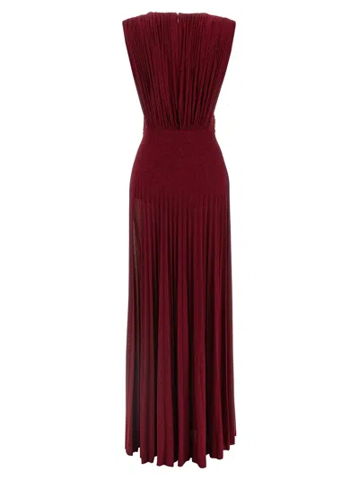 Elisabetta Franchi 'red Carpet' Dress In Burgundy