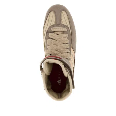 Stella Mccartney Rasant 2.0 Vegan And Mesh-trimmed Canvas High-top Sneakers In Neutral