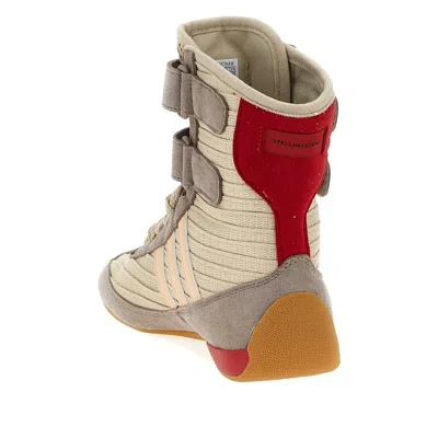 Stella Mccartney Rasant 2.0 Vegan And Mesh-trimmed Canvas High-top Sneakers In Neutral