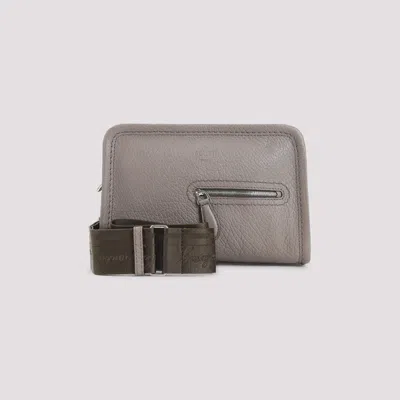 Berluti Grained Leather Shoulder Bag In Gray