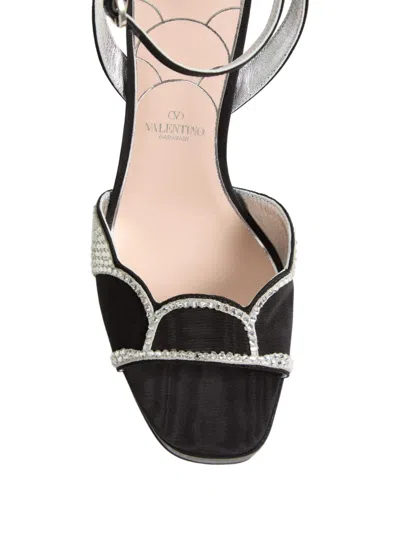 Valentino 115mm Bowow Sandals In Black
