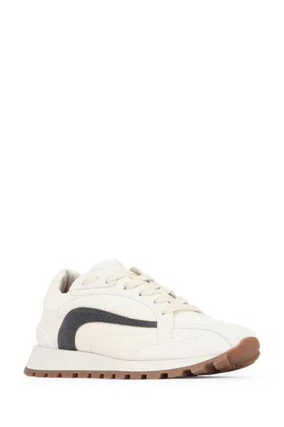 Brunello Cucinelli Beige Monile Sneakers