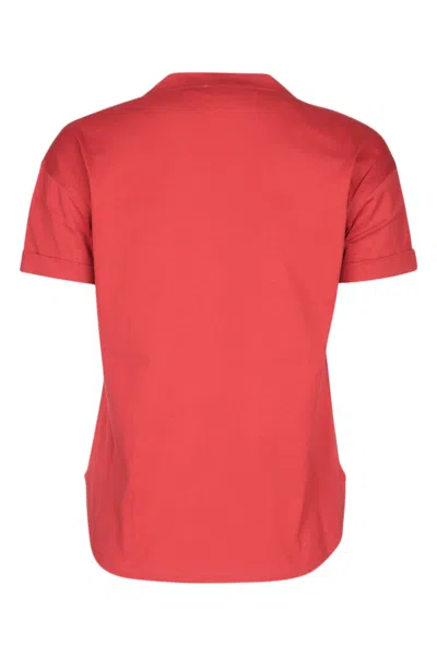 Brunello Cucinelli Red Crewneck T-shirt