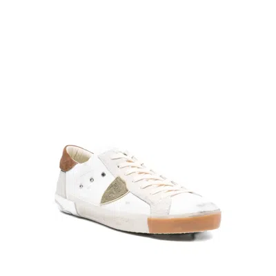 Philippe Model Low Top Sneakers With Suede Heel Tab In Multi