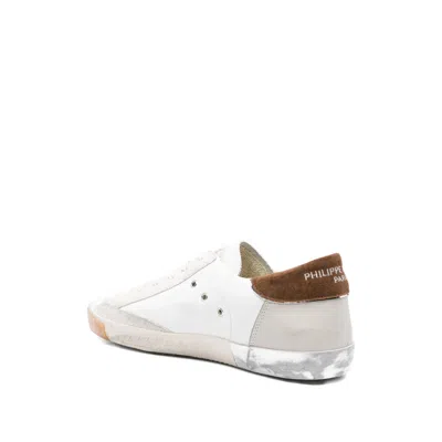Philippe Model Low Top Sneakers With Suede Heel Tab In Multi