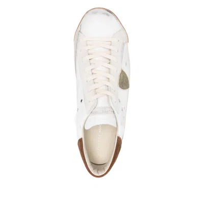 Philippe Model Low Top Sneakers With Suede Heel Tab In Multi