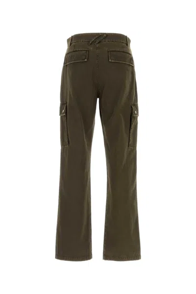Burberry Relaxed Fit Cargo Pants With Multiple Pockets In Green