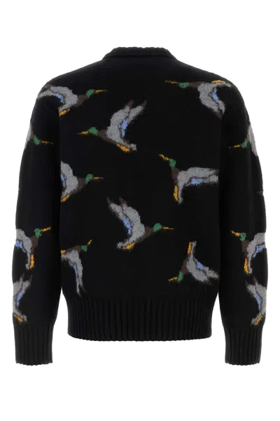 Burberry Wool Sweater With Embroidered Duck Pattern